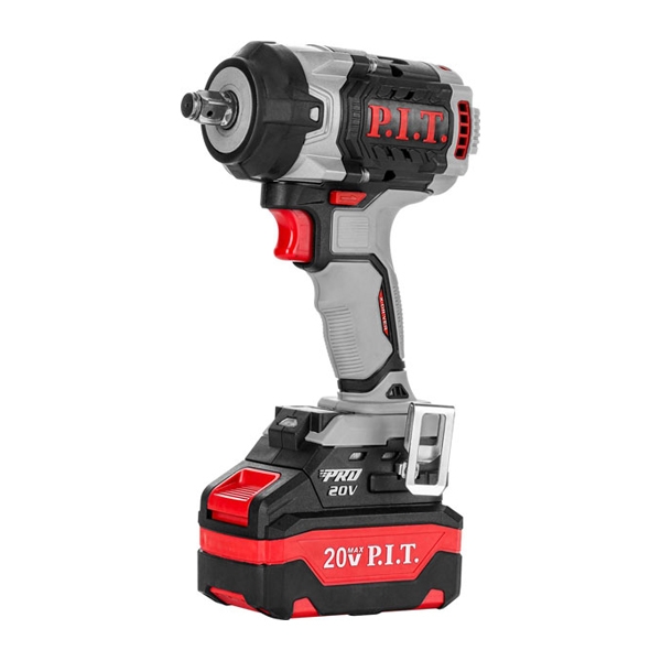 Гайковерт IMPACT PIW20H-600A/2 аккум. бесщеточный P.I.T., 20В, 600Нм, 1/2", 3ск, 0-2800уд/мин,2х4Ач