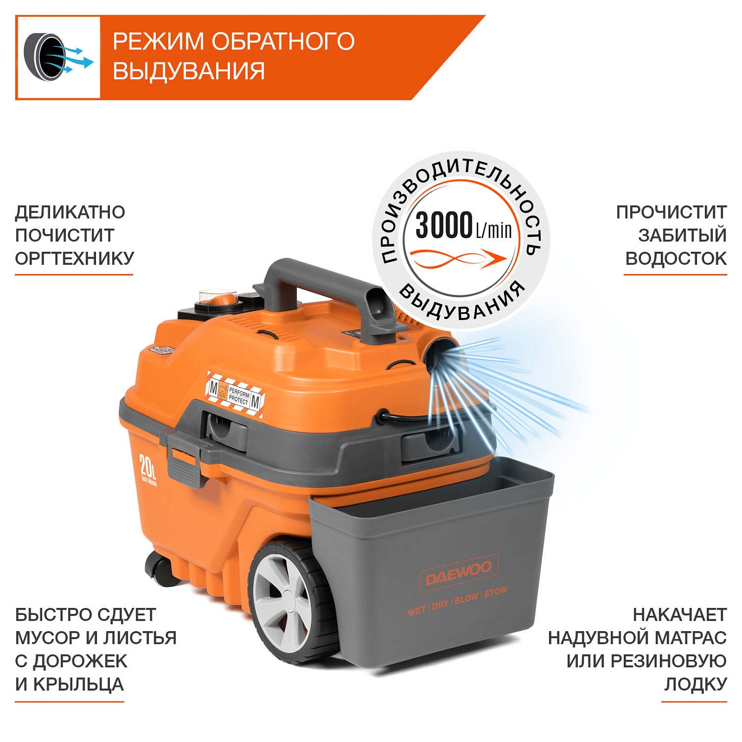 Пылесос универсальный DAEWOO DAVC 2000S