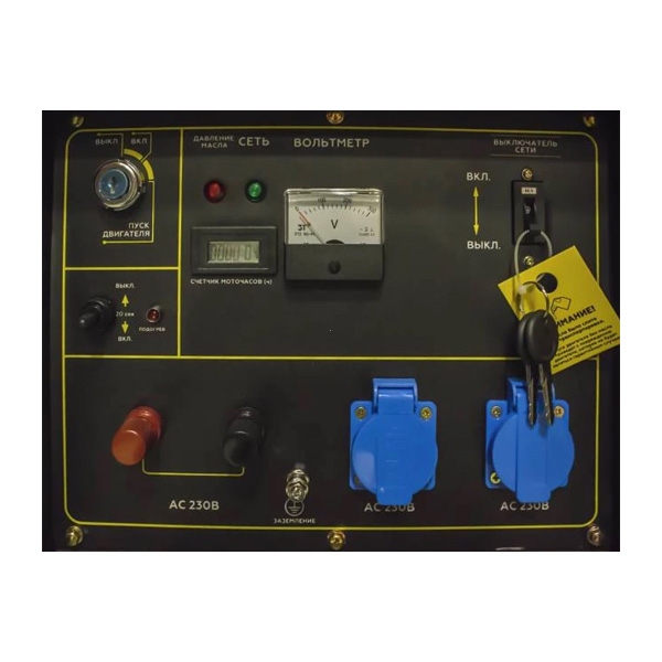 Генератор дизельный Champion DG1000E, 230 В/50 Гц, 954 см.куб., 10-11кВт/17 л.с.