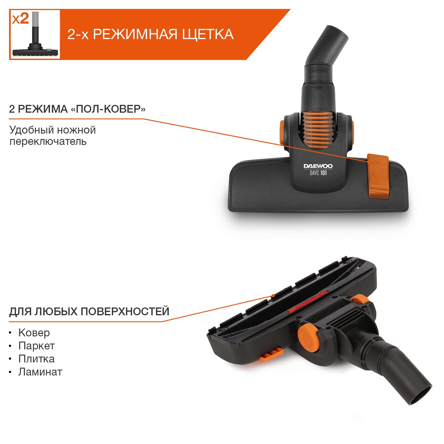 Пылесос универсальный DAEWOO DAVC 2000 HOME