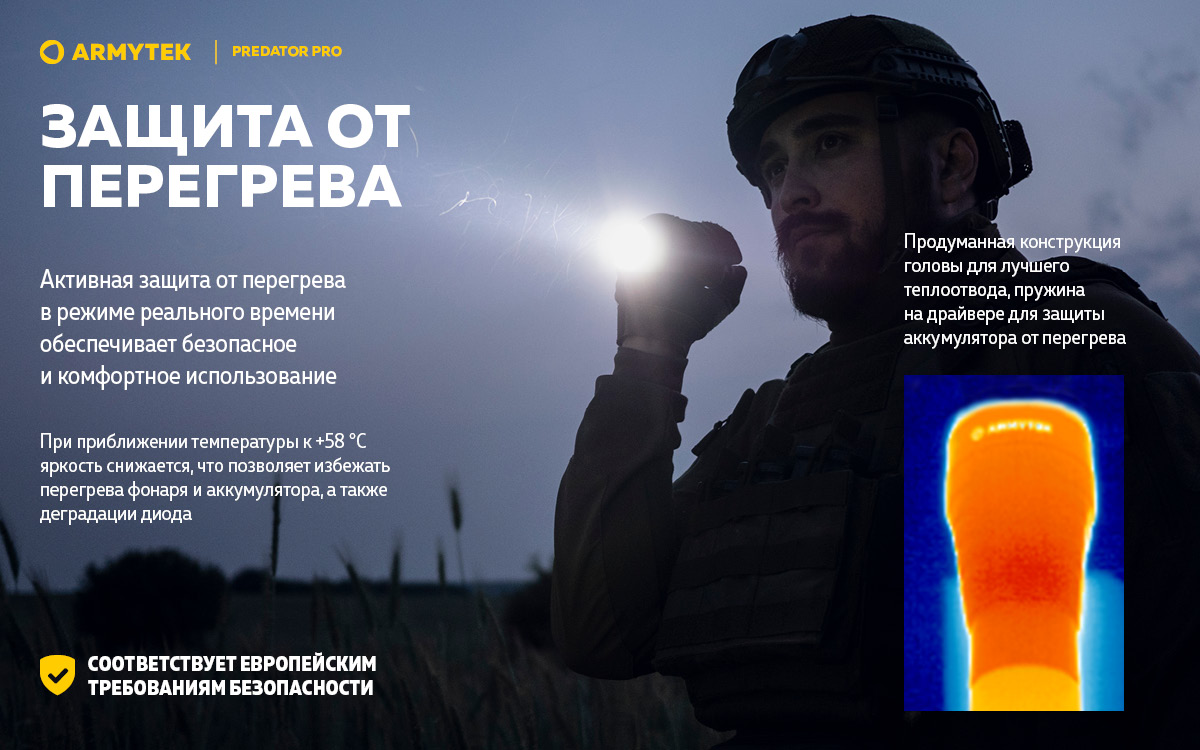 Фонарь Armytek Predator Pro Magnet USB Теплый