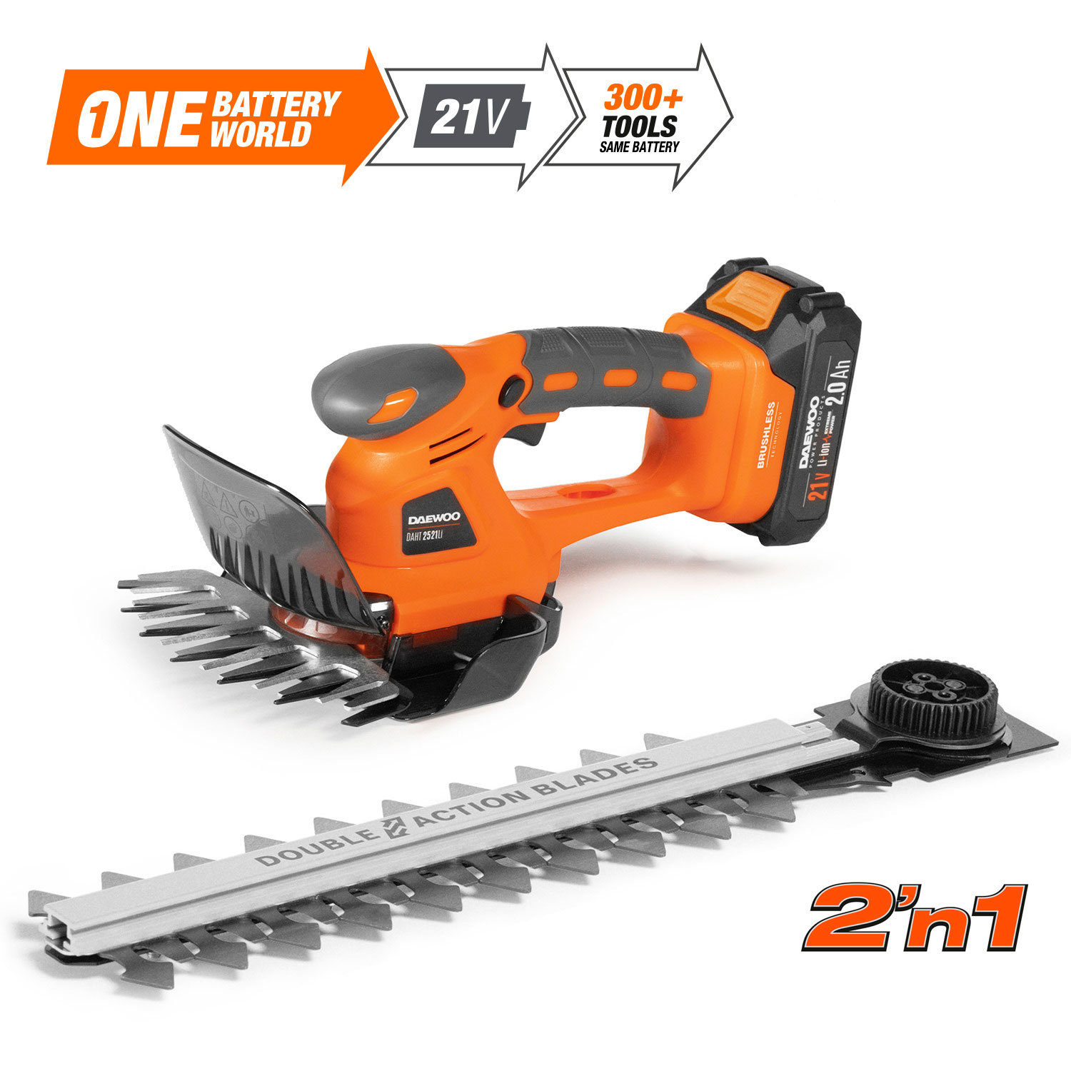 Ножницы-кусторез аккумуляторные DAEWOO DAHT 2521Li SET