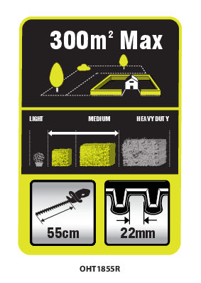 ONE + / Кусторез RYOBI OHT1855R (без батареи)