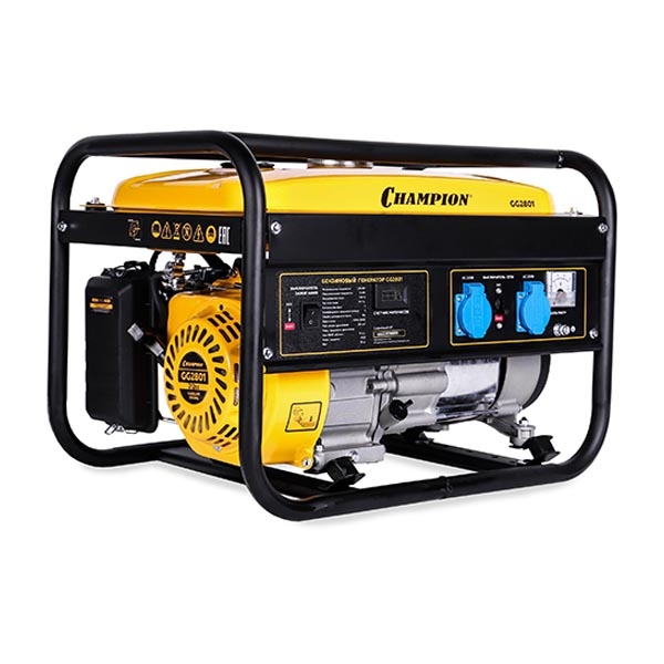 Генератор бензин. Champion GG2801, OHV 7 лс, 15л, 2,8/3,0 кВт