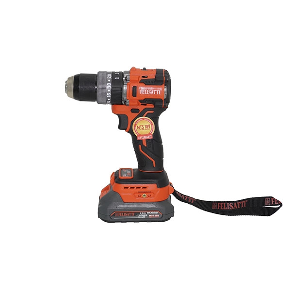 Аккумуляторная ударная дрель-шуруповерт Felisatti FT10888, 18 В, 0-7200/0-30000 уд/мин, 65 Нм, 2 аккум., 2,0 Ач, кейс, М-серия