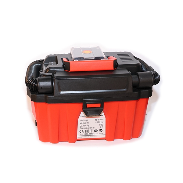 Аккумуляторный пылесос Felisatti FT1656 (картон, без аккум.), 18 В, 14А, бак 10 л, 15 мбар, бесщеточный двигатель