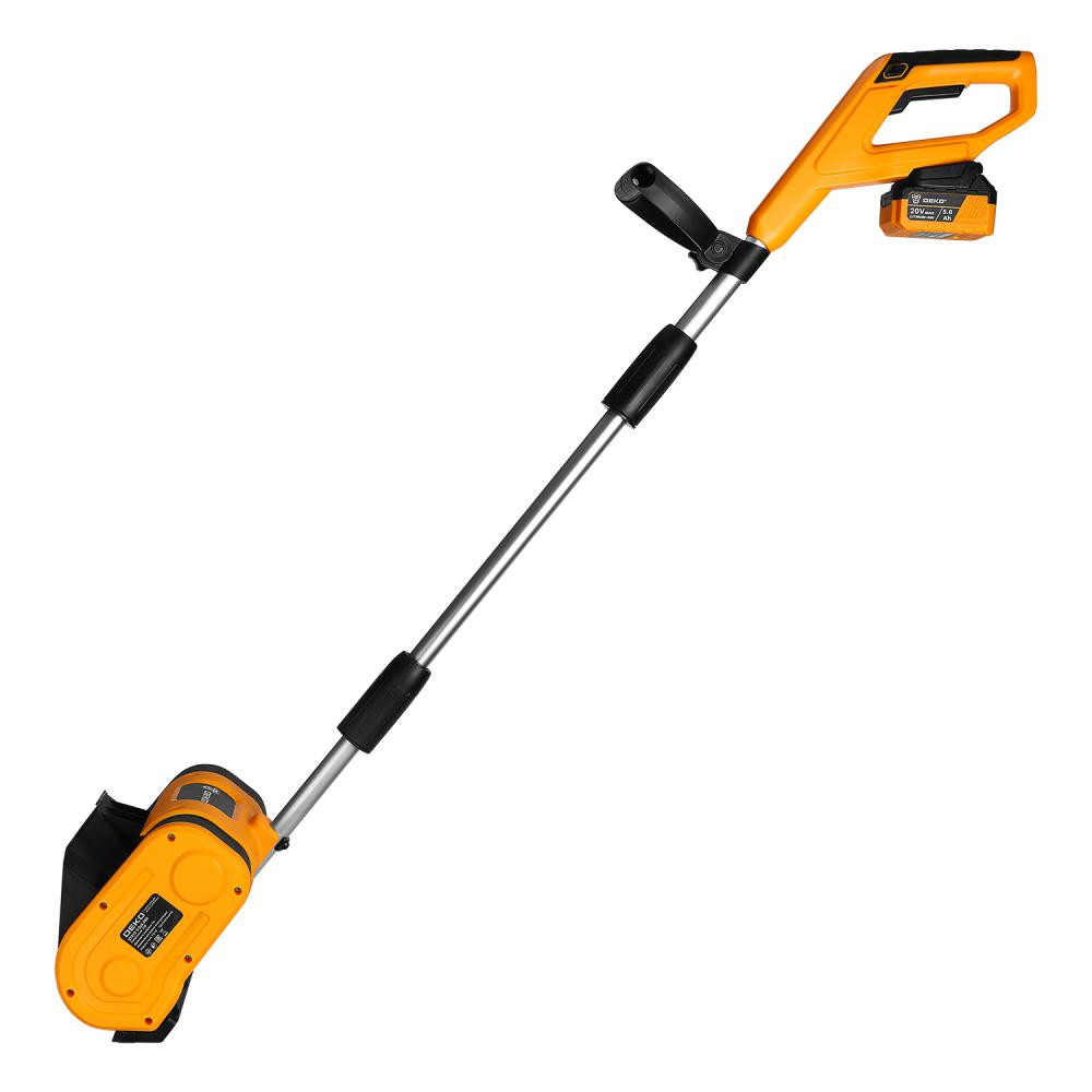 Снегоуборщик аккумуляторный DEKO ST212-5 (20В, 2х5Ач, совм Katana/Makita, 2800об/мин, 254/160мм, 6м)