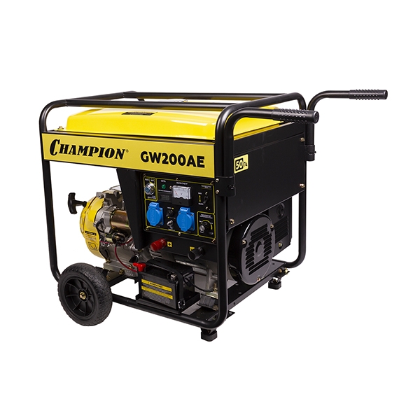 Генератор сварочный бензин. Champion GW200AE., 420мс. куб., 4-х такт.,11,7кВт., 16л.с., бак 25л., картер 1,1