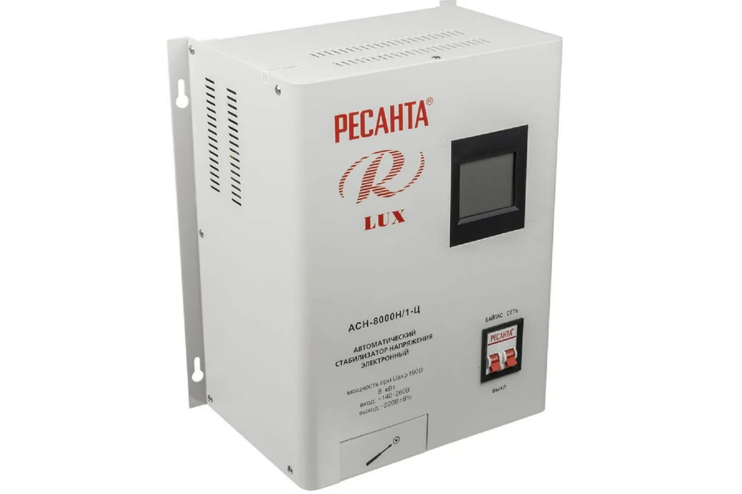 Стабилизатор напряжения настенный Ресанта Lux АСН-8000Н/1-Ц