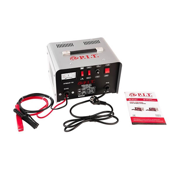 Устройство пуско-зарядное P.I.T. PZU50-C1, 0,95/6,4 кВт., ток.зар. 20/30А. max, 130А., 220В.,50Гц.