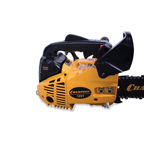 Бензиновая цепная пила CHAMPION 125T 0,7кВт.,3/8"-1,3-40Е , 25,4см.куб., CDI, 12000об/мин.