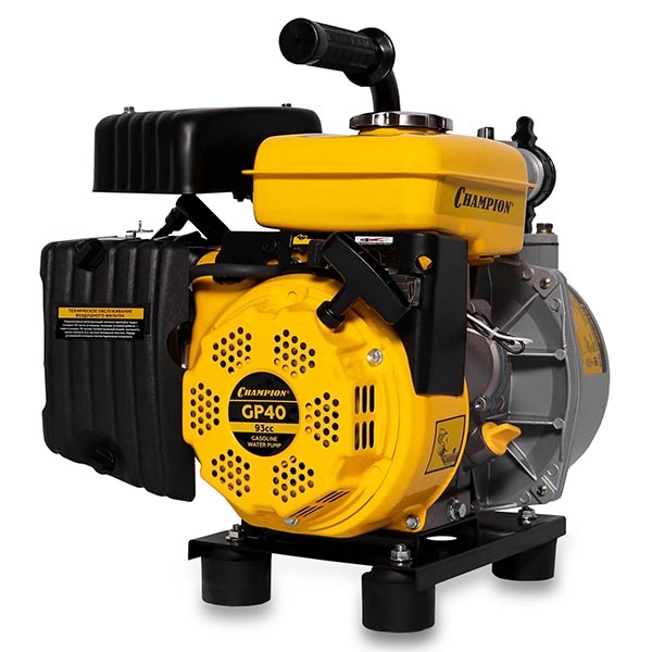 Водяной насос Champion GP40, 300л/мин 8/22, UP154, OHV 2,4л.с., 1,5"