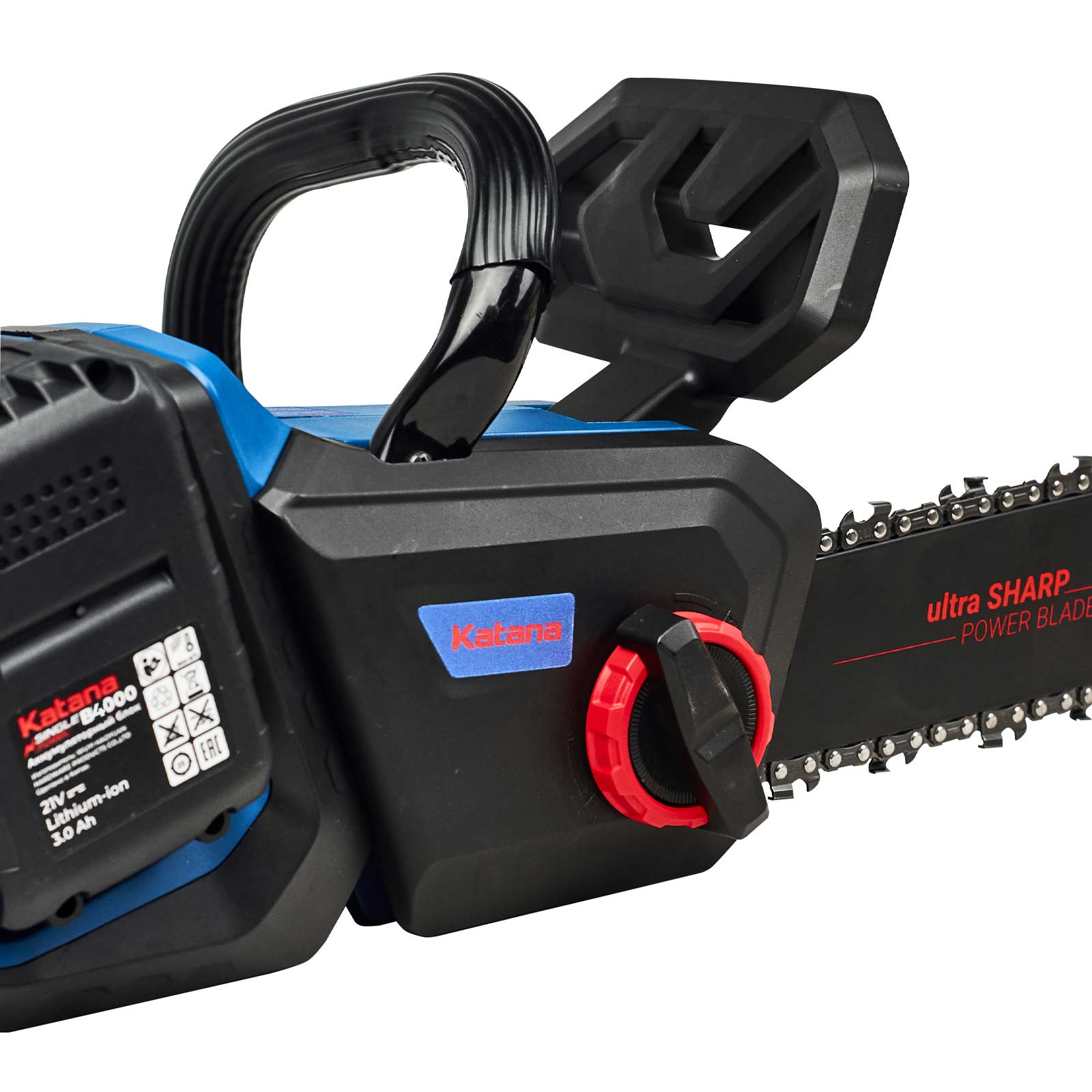 Пила цепная аккумуляторная KATANA DT2104-PRO(Бесщет, 42V, 2x4Ah, 40см, 0,375", 1,3мм, 56зв.,бесключ)