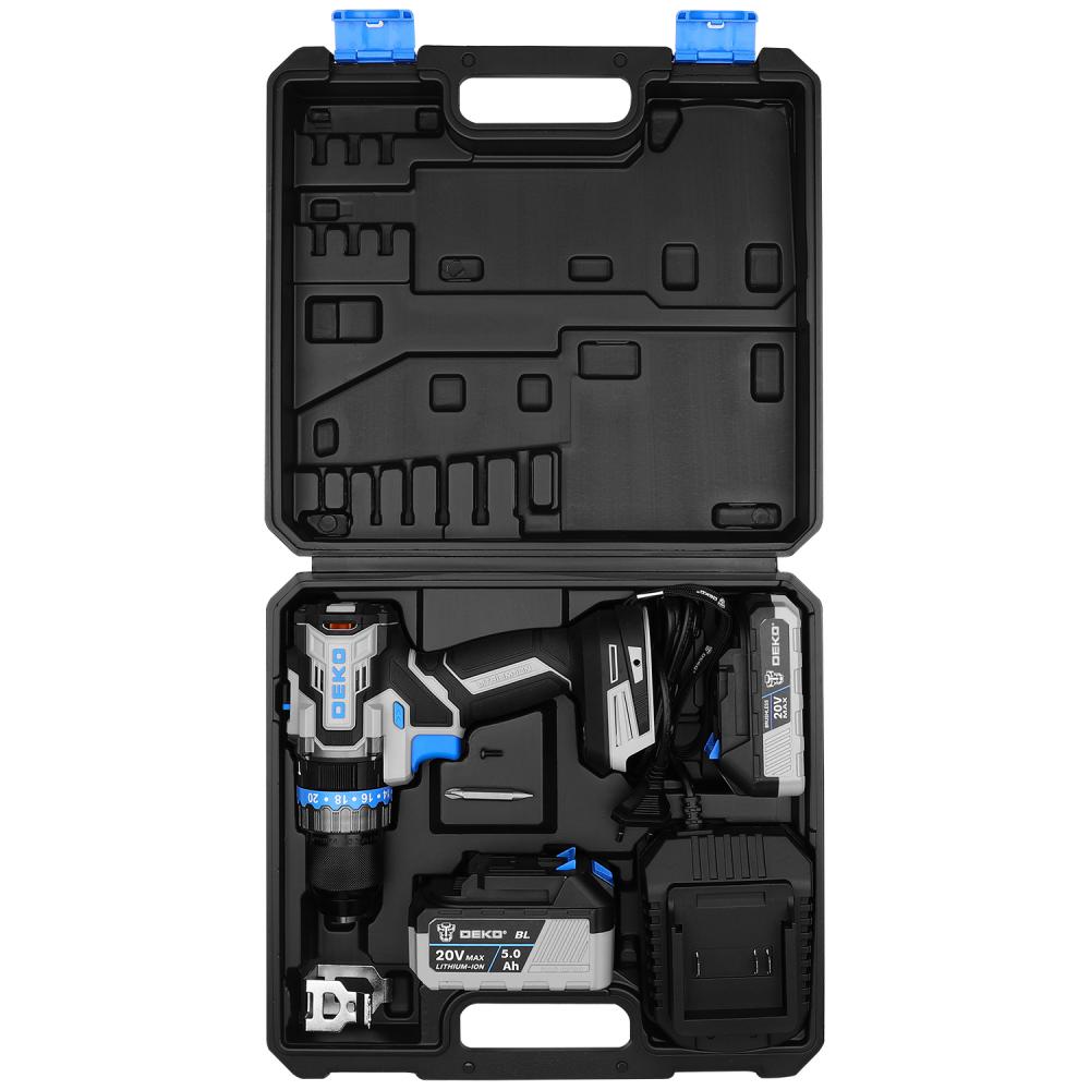 Дрель-шуруповерт ударная аккумуляторная DEKO GCD20DU PRO 083-1107