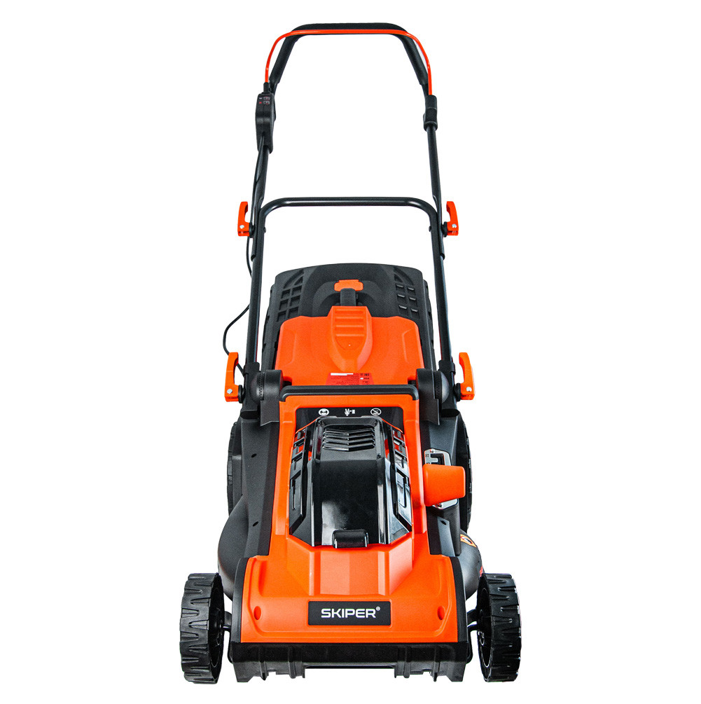 Газонокосилка аккумуляторная SKIPER KW430 (43см, бесщёт.двиг, мульчирование, 2акк*21В*4А/ч)