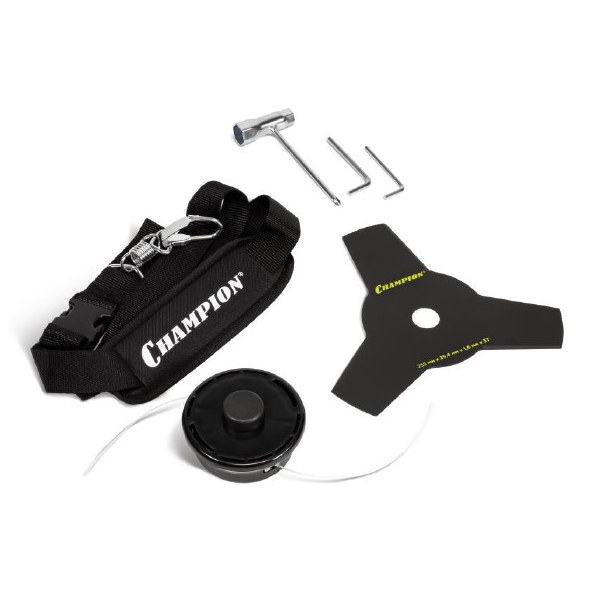 Триммер электрический Champion ET 1201, разъемн.прям, 1200 Вт, корд 2*1,6 мм, 430 мм+нож 3*255 мм P-ручка