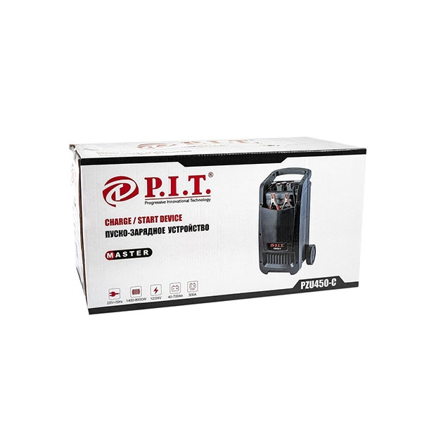 Устройство пуско-зарядное P.I.T. PZU450-C, 1,2/10 кВт., ток.зар. 40/50А. max, 300А., 220В.,50Гц.