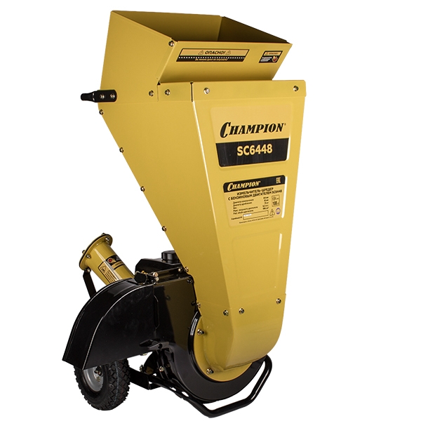 Измельчитель-шредер бензиновый CHAMPION SC6448, 4,8кВт, 50мм, 85л