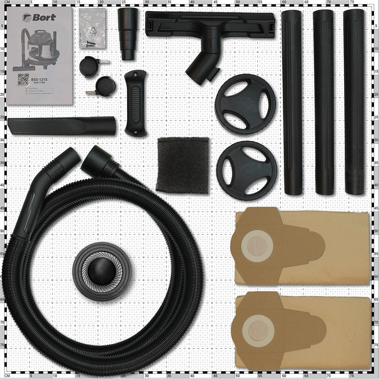 Пылесос строительный Bort BSS-1215