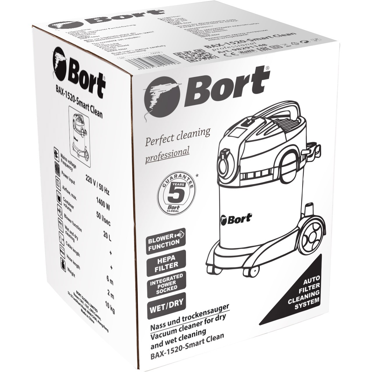 Пылесос строительный Bort BAX-1520-Smart Clean