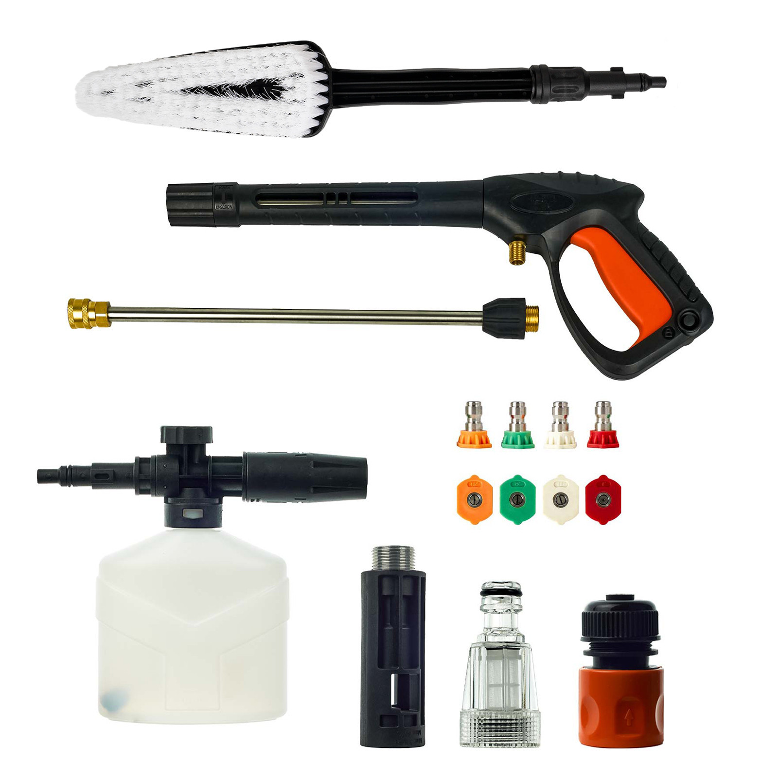 Мойка высокого давления SKIPER PM-200 PRO (2700 Вт, 200 Бар, бесщёт.двиг, 420 л/ч, катушка, щётка)