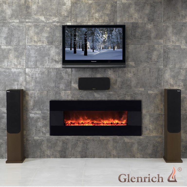 Электрические камины настенного типа