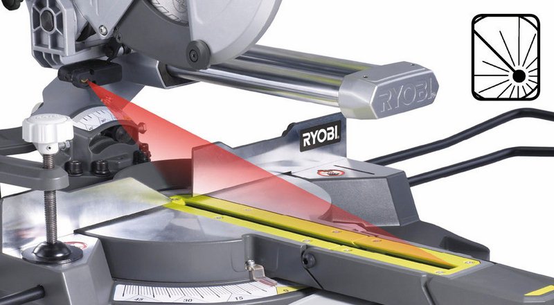 Пила торцовочная RYOBI EMS216L