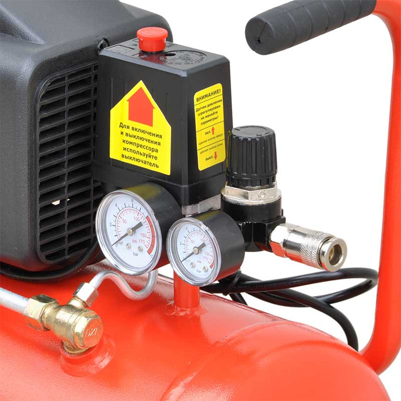 Воздушный компрессор BRADO AR25S (до 180 л/мин, 8 атм, 25 л, 230 В, 1.50 кВт)