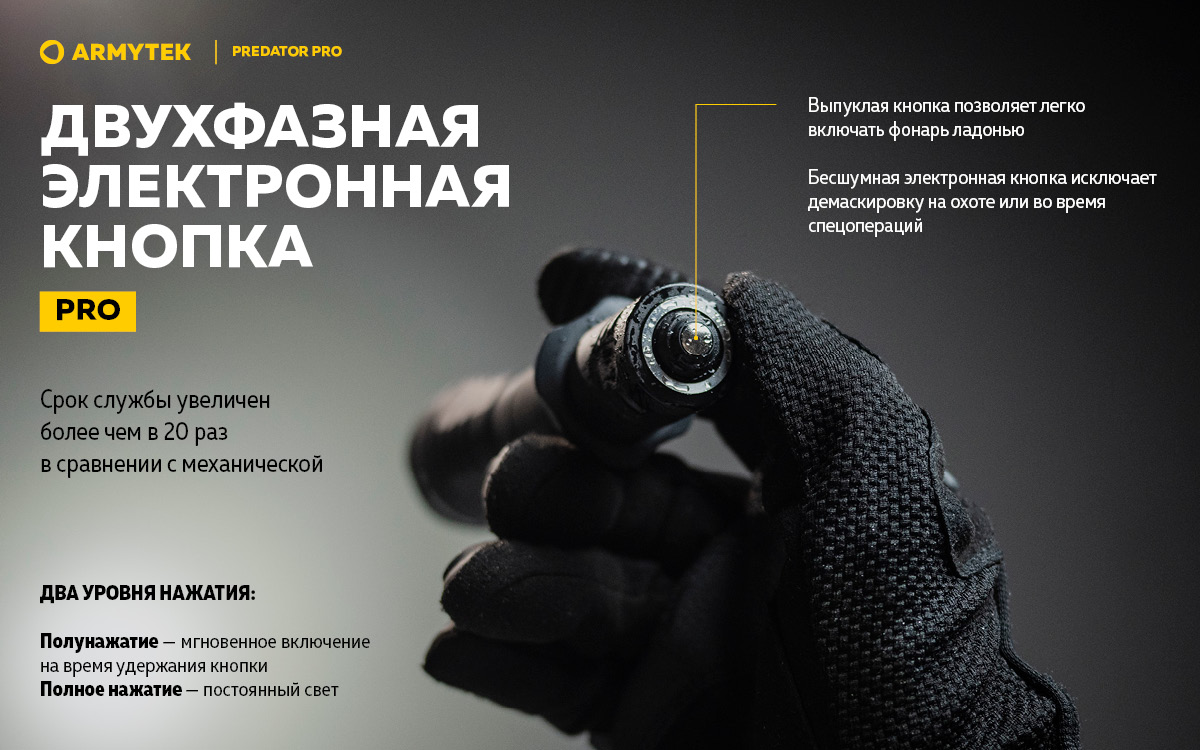 Фонарь Armytek Predator Pro Magnet USB Теплый