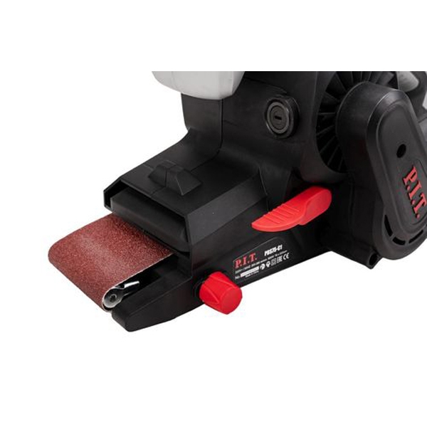 Ленточная шлифовальная машина P.I.T. PBS75-C1, 220 В/50 Гц, 900 Вт, 200-380 об/мин