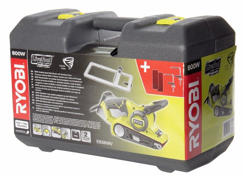 Ленточная шлифмашина RYOBI EBS800V