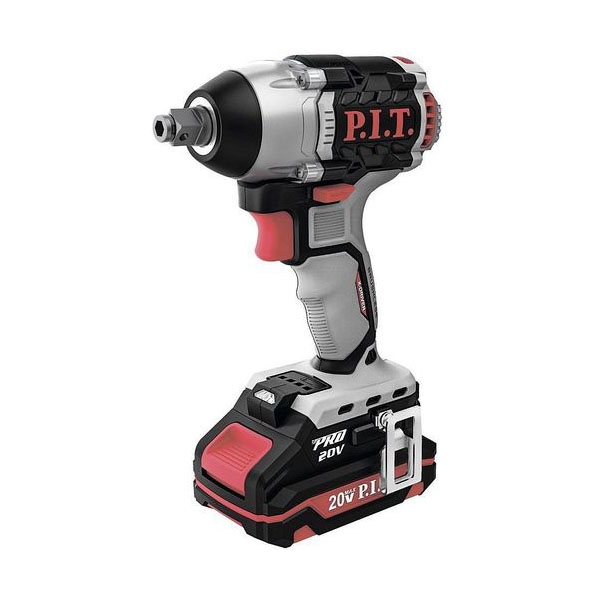 Гайковерт ударный P.I.T. PIW20H-300B/4 бесщеточный аккумуляторный P.I.T. PIW20H-300B/4, Li-ion, 20 В, 300 Нм, 0-1200/0-1900/0-2400 об/мин, 1 АКБ и 4 Ач ЗУ, кейс
