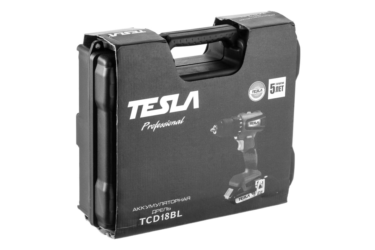 Дрель-шуруповерт аккумуляторная TESLA TCD18BL