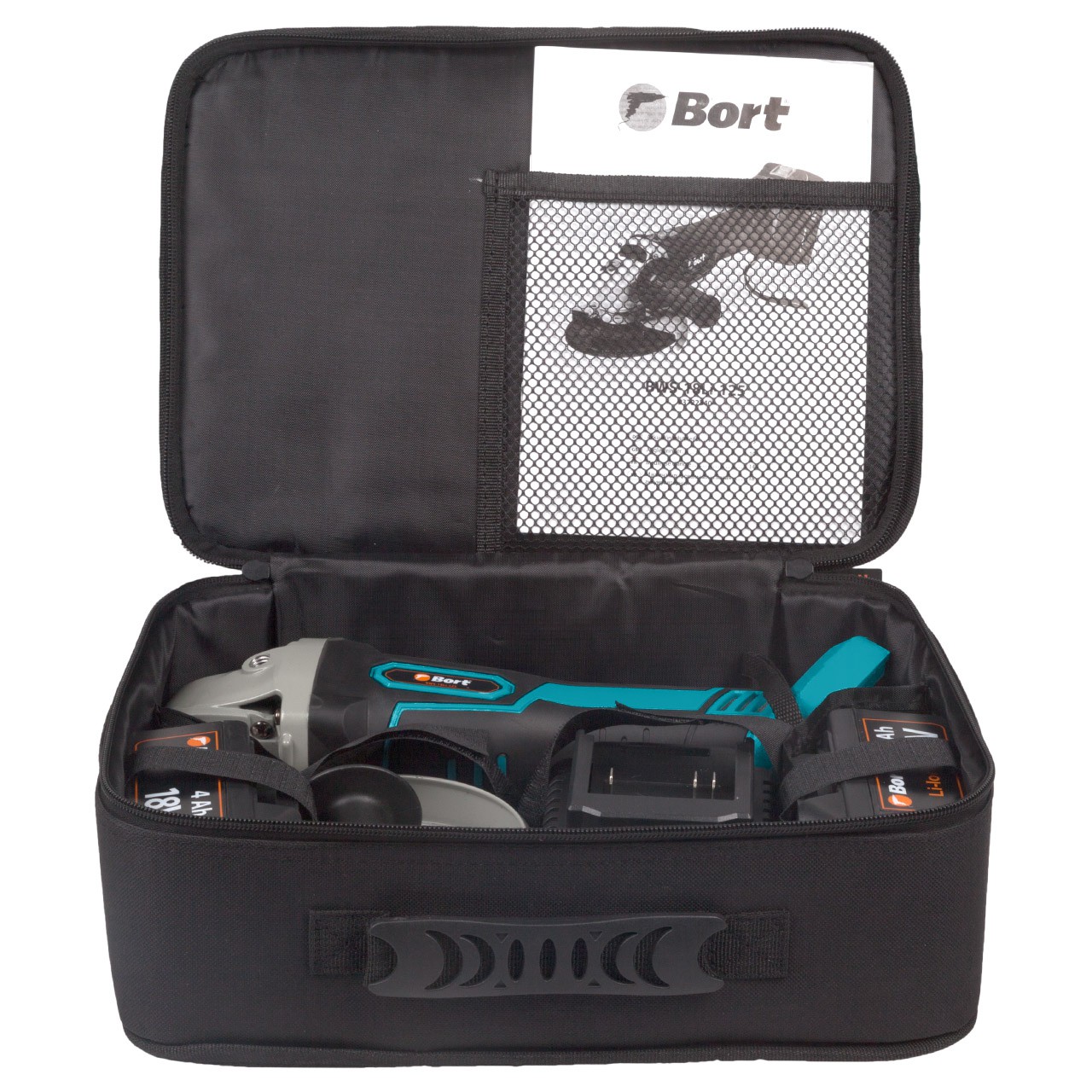 Углошлифмашина аккумуляторная Bort BWS-18Li-125