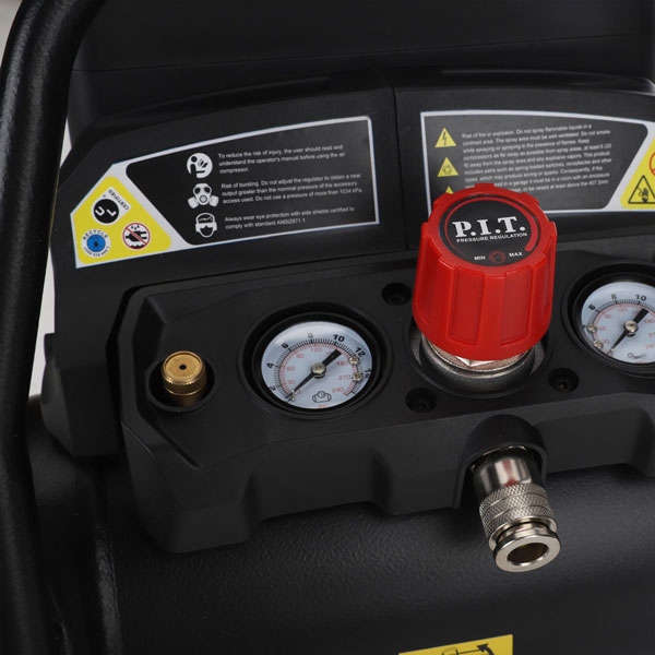 Компрессор аккумуляторный бесщёточный P.I.T. PAC20H-4A SOLO, 20В, 8 бар, 1.2м³/ч, 20л/мин, бак 4л