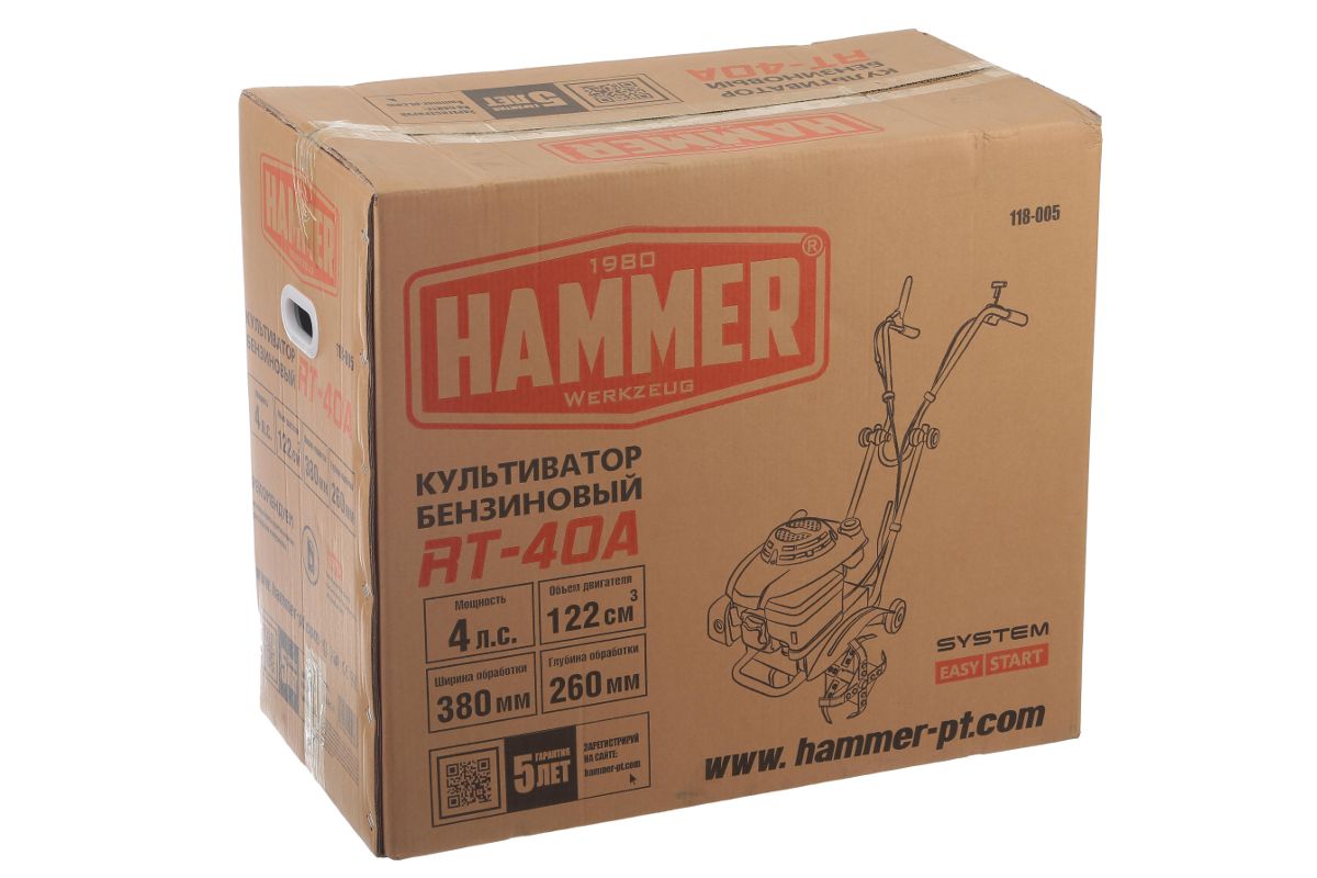 Культиватор бензиновый Hammer RT-40A