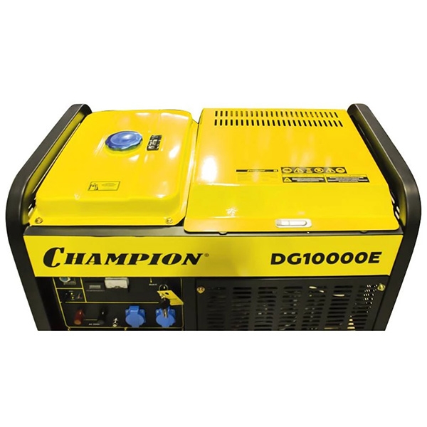 Генератор дизельный Champion DG1000E, 230 В/50 Гц, 954 см.куб., 10-11кВт/17 л.с.