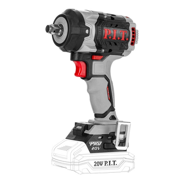 Гайковерт IMPACT PIW20H-600A аккум. бесщеточный P.I.T. SOLO, 20В, 600Нм, 1/2", 3ск, 0-2800уд/мин