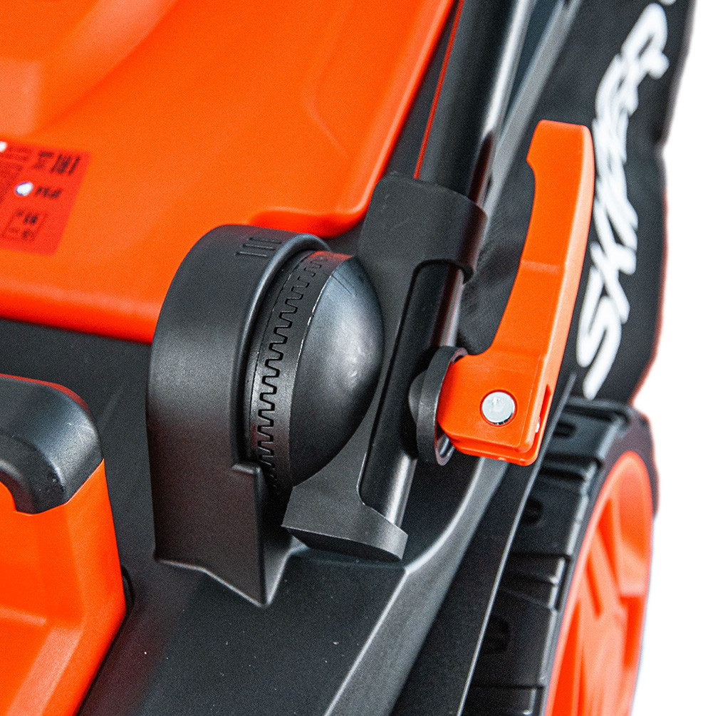 Газонокосилка аккумуляторная SKIPER KW430 (43см, бесщёт.двиг, мульчирование, 2акк*21В*4А/ч)