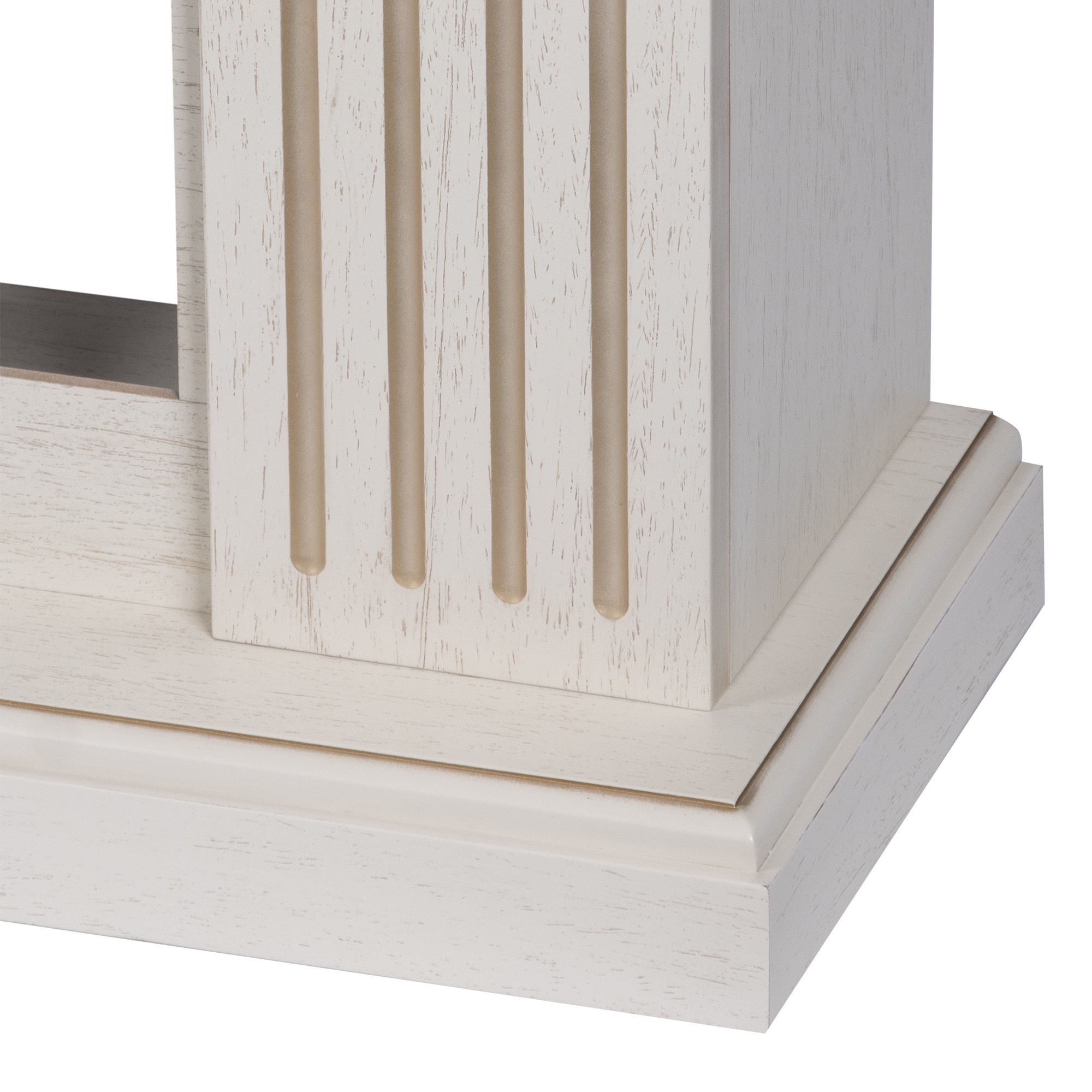 Каминокомплект: Очаг Electrolux EFP/P-3620LS, портал Siena 42/40/36, сл. кость с зол. патиной