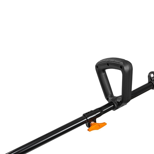 Триммер электрический MaxPiler MET-2000B, 2000 Вт, ширина скоса 380 мм, D-образная рукоятка, разъемная, нож+леска