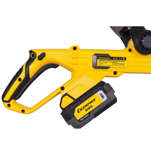 Триммер аккумуляторный CHAMPION TB1821, 18 В, 9000 об/мин, c АКБ и ЗУ