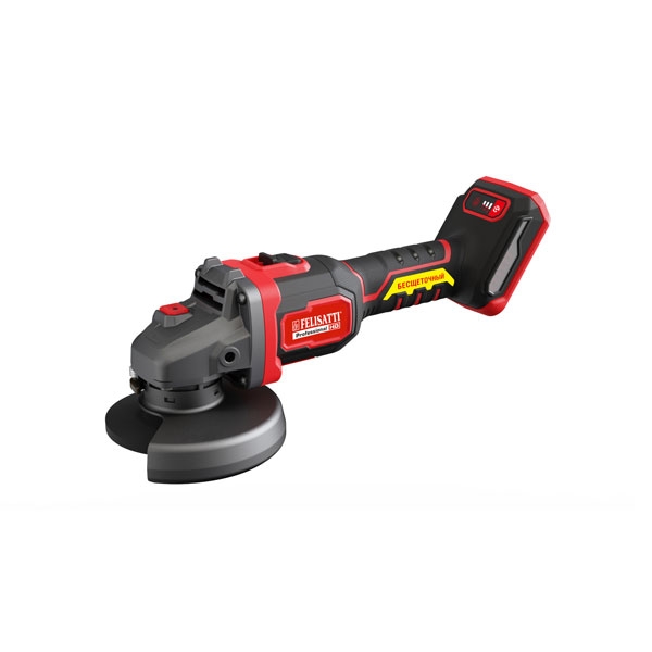 Аккумуляторная угловая шлифовальная машина FELISATTI FT1580, диск 125 мм (кейс, 2 аккум. 5,0 Ач, ЗУ 4А)
