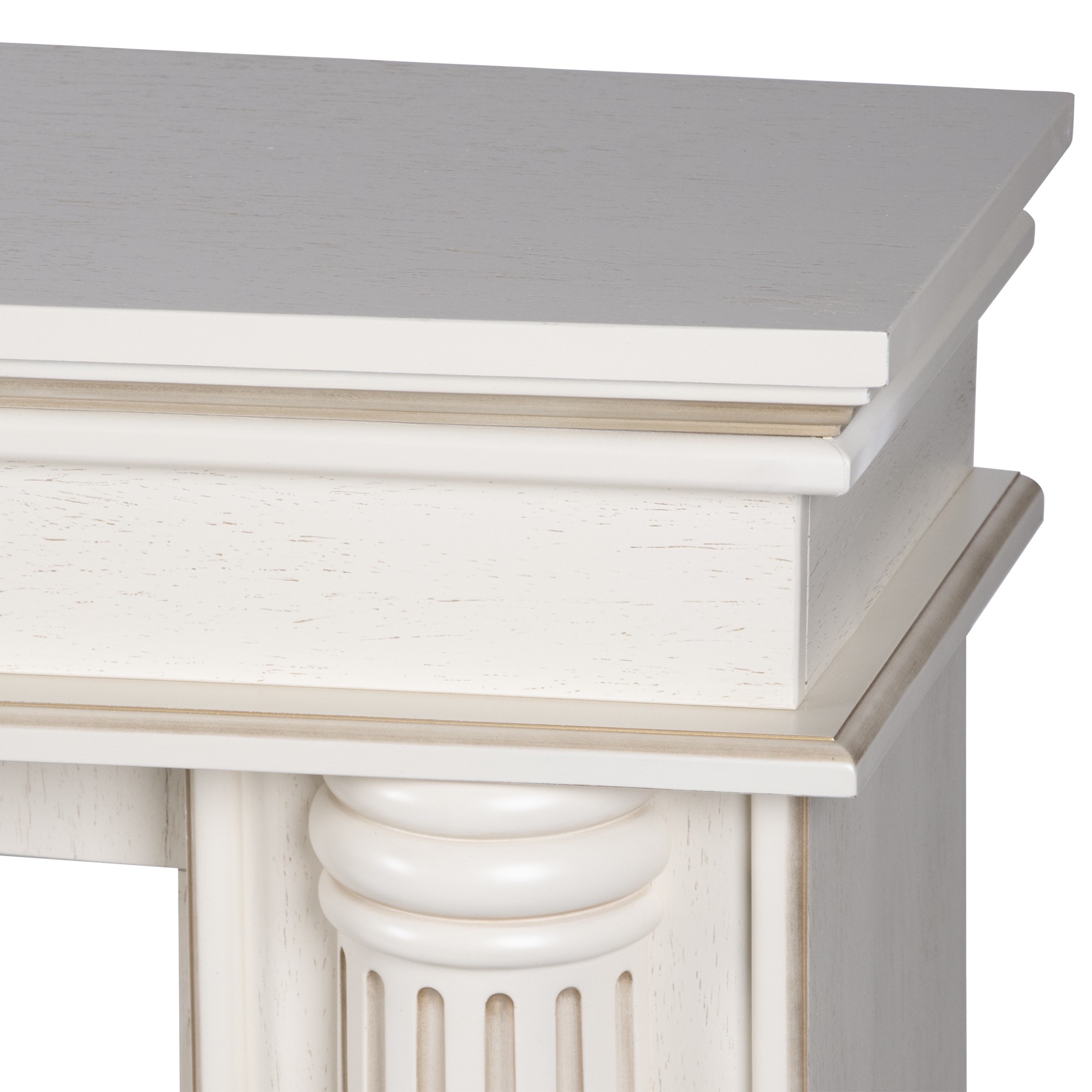 Каминокомплект: Очаг Royal Thermo Aurora RTFP/P-AR40LS, портал Olympia 42/40/36, сл. кость с зол. па