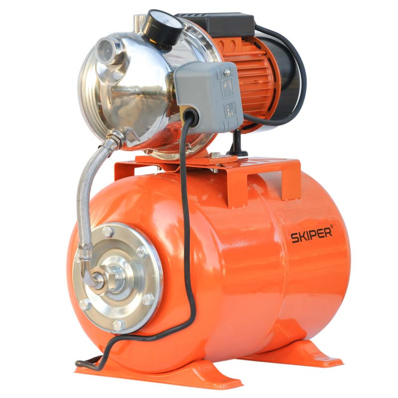 Станция водоснабжения автоматическая Skiper JET100S (900 Вт, 3100 л/ч, 24 л, нерж)