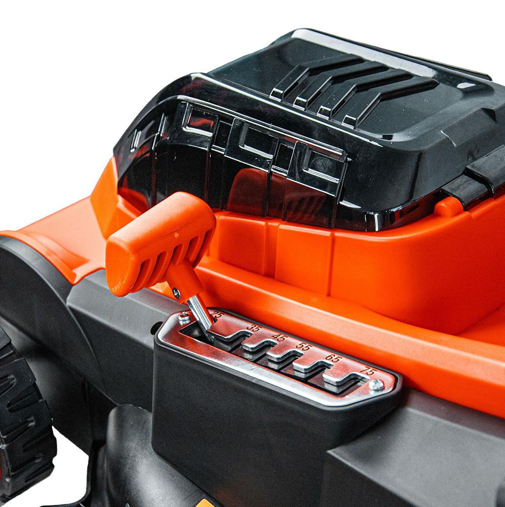 Газонокосилка аккумуляторная SKIPER KW430 (43см, бесщёт.двиг, мульчирование, 2акк*21В*4А/ч)