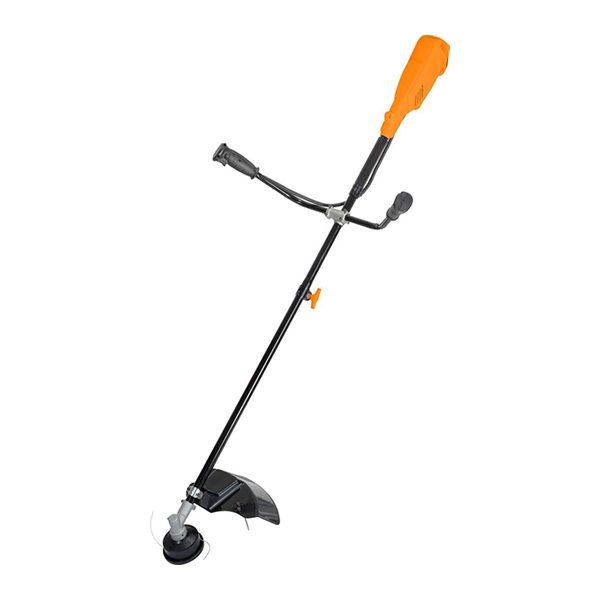 Триммер электрический MaxPiler MET-2000C, 2000 Вт, ширина скоса 380 мм, велосип. рукоятка, разъем. штанга, нож+леска