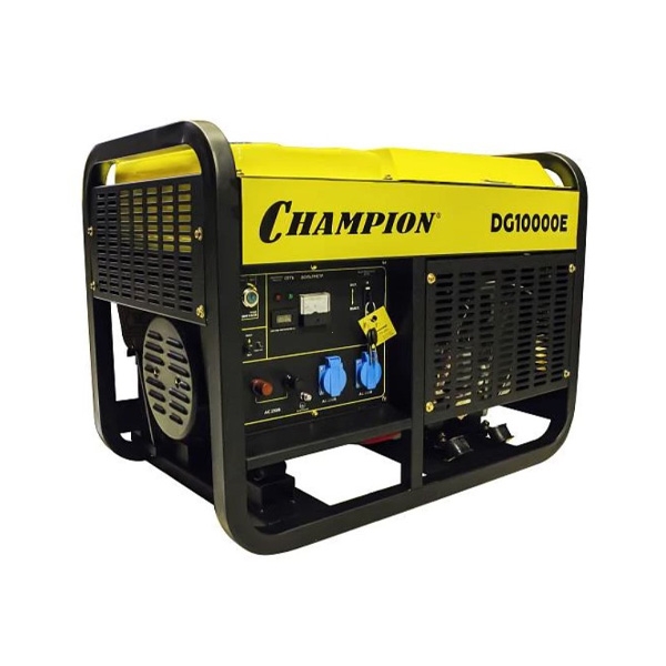 Генератор дизельный Champion DG1000E, 230 В/50 Гц, 954 см.куб., 10-11кВт/17 л.с.