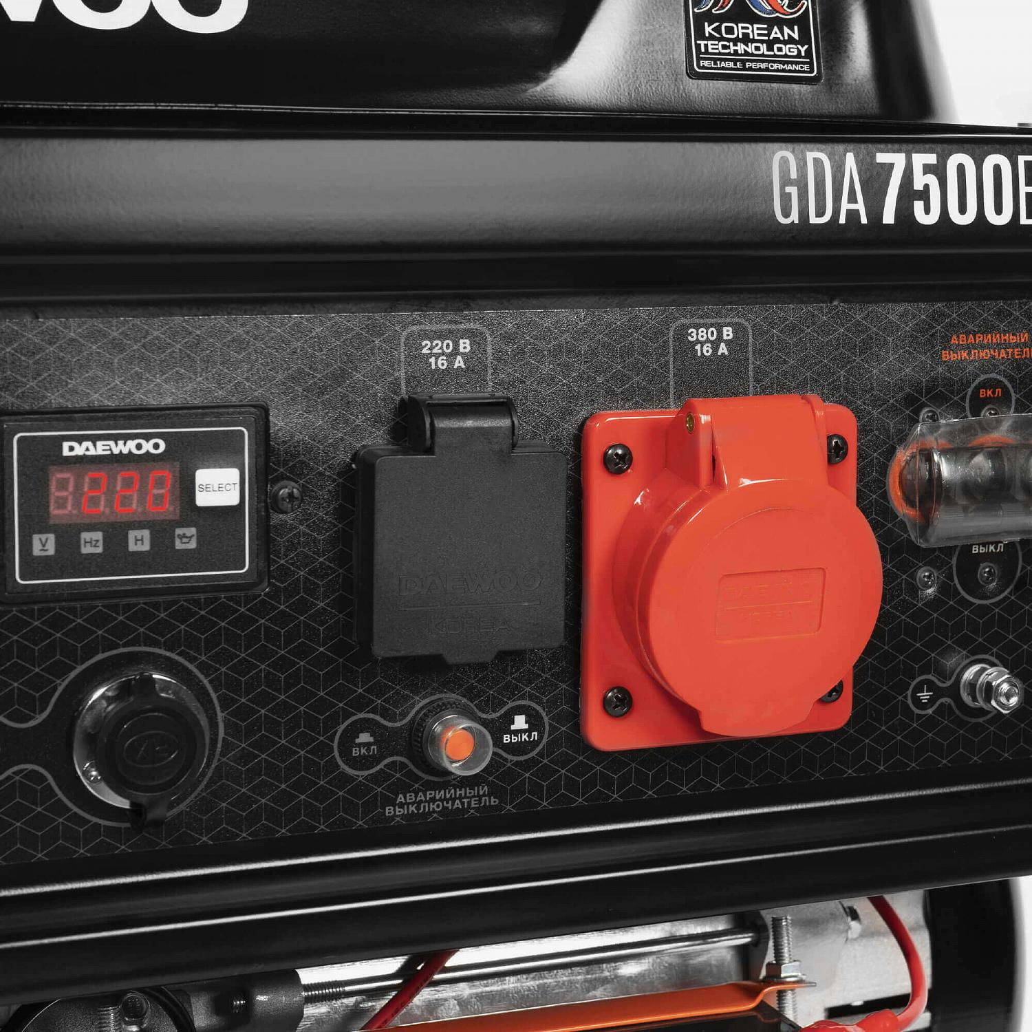 Генератор бензиновый DAEWOO GDA 7500Е-3