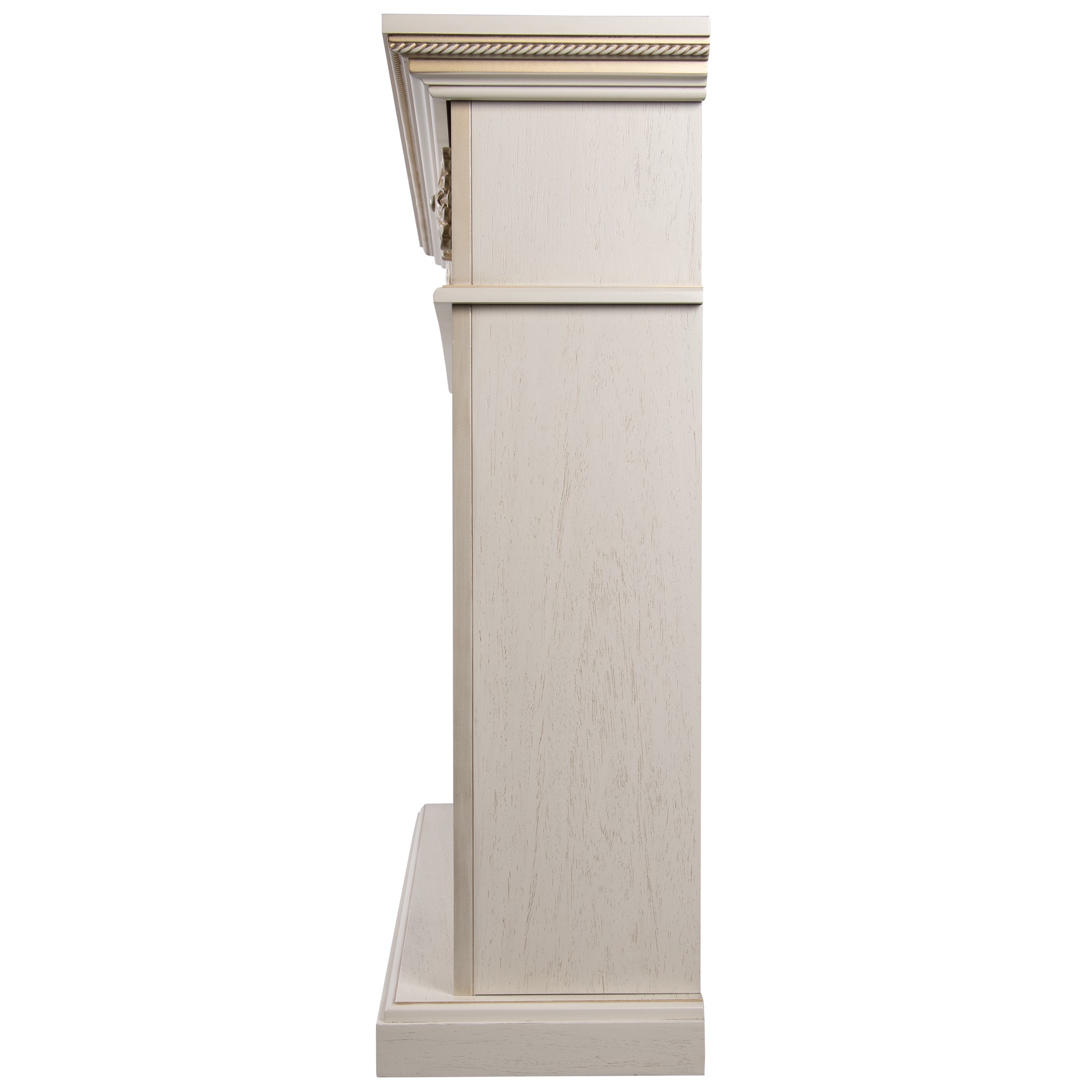 Каминокомплект: Очаг Electrolux EFP/P-3620LS, портал Siena 42/40/36, сл. кость с зол. патиной